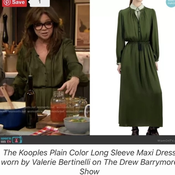 NWT The Kooples $365 Green Tie Front Sundress Size US S (size 1 Kooples) - Picture 3 of 4